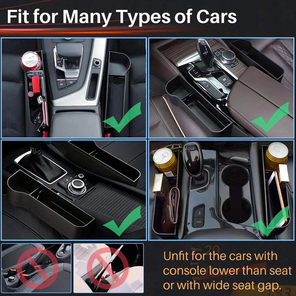 ERL_LB, Car Seat Organizer With Cup Holder