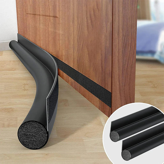 Waterproof Seal Strip Draught Excluder Stopper Door Bottom Guard Double