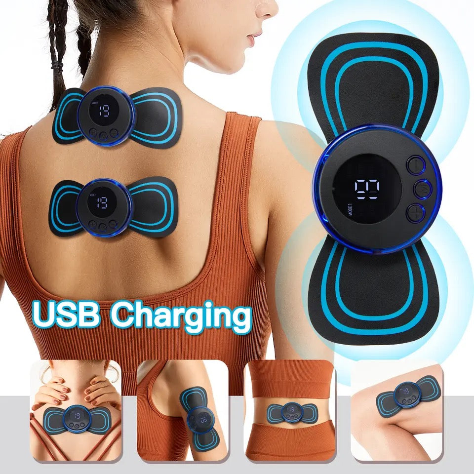 EMS Mini Portable Electric Neck, Back & Body Pain Relief Massager