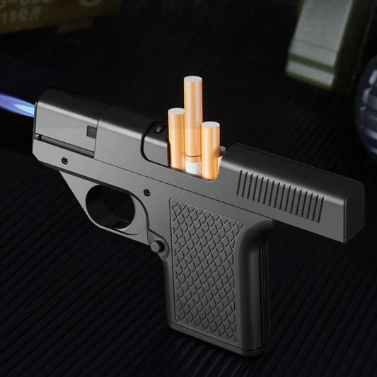 Pistol Lighter Torch Gas Gun Lighters Cigarette Case