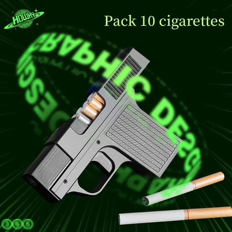 Pistol Lighter Torch Gas Gun Lighters Cigarette Case