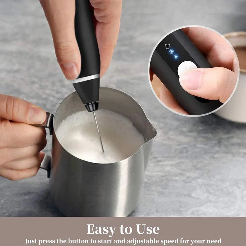 Portable Electric Milk Frothers Rechargeable for Coffee Mixer Cream mixer