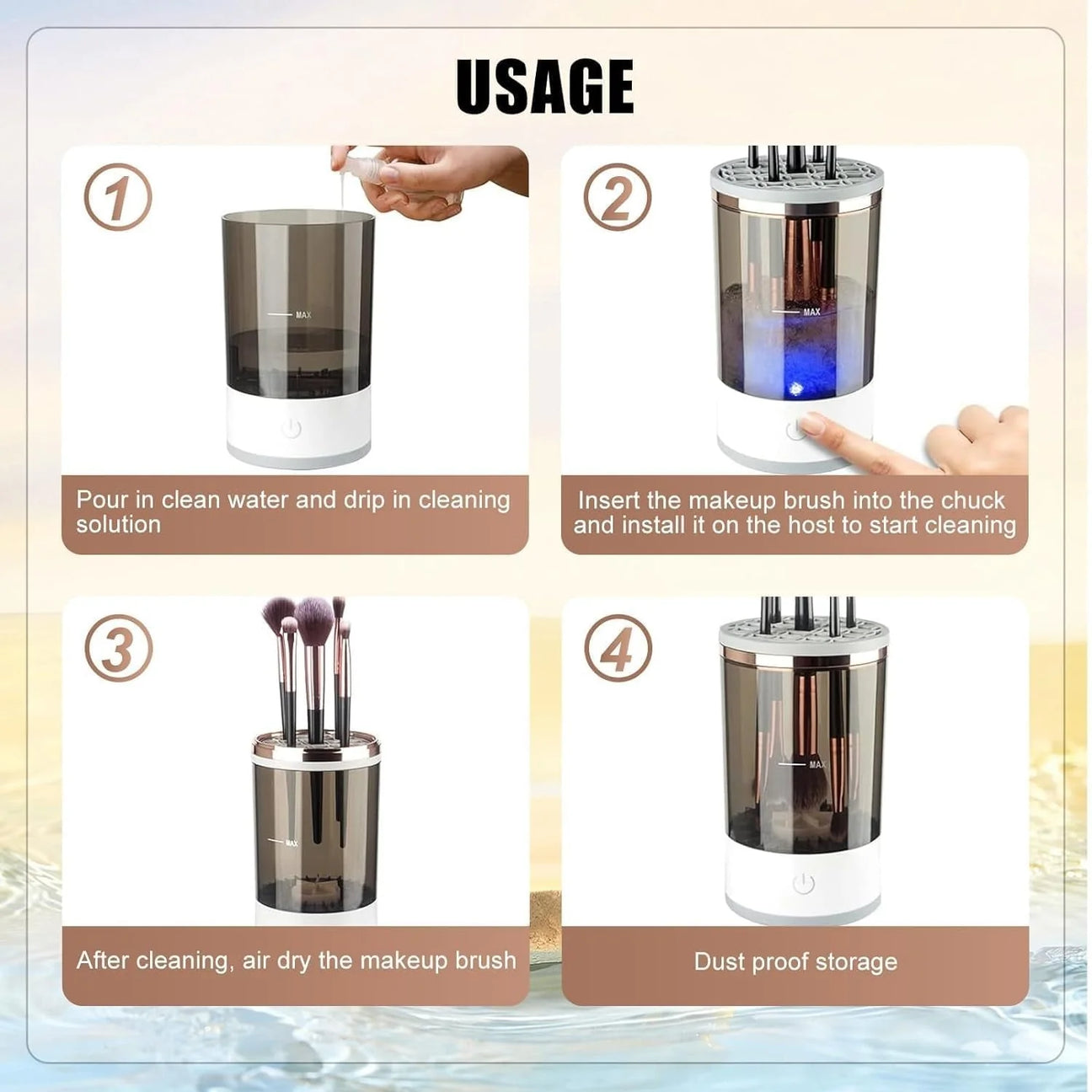 Electric Make up Brush Cleaner