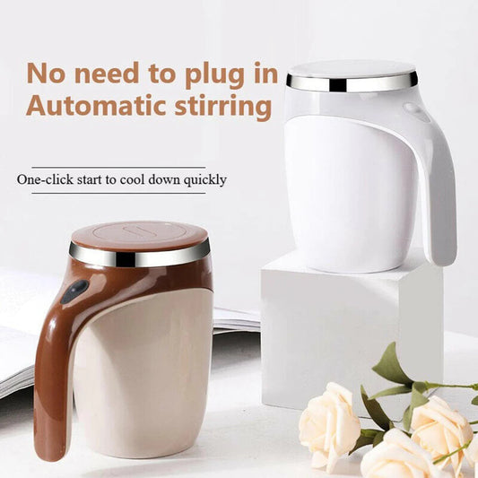 Coffe Automatic Self Stirring Magnetic Mug Stainless Steel Thermal Cup 380 Ml / XY-221