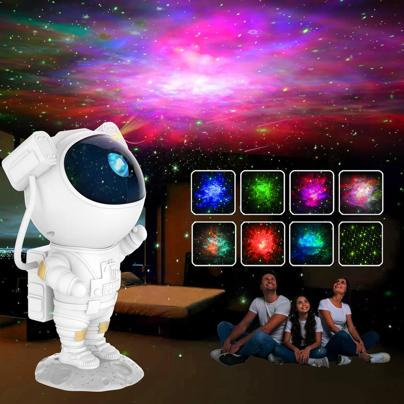 Astronaut Galaxy Sky Projector Rechargeable with Bluetooth Speaker