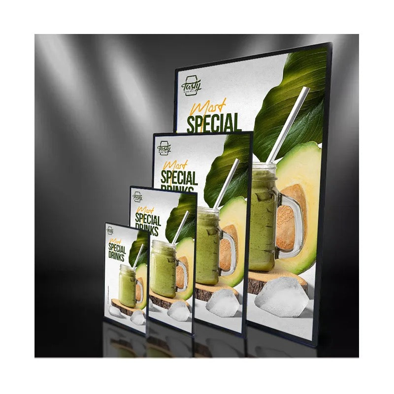 Advertising light box Acrylic Flashing Led Menu Restaurant Card Display Holder Stand screen