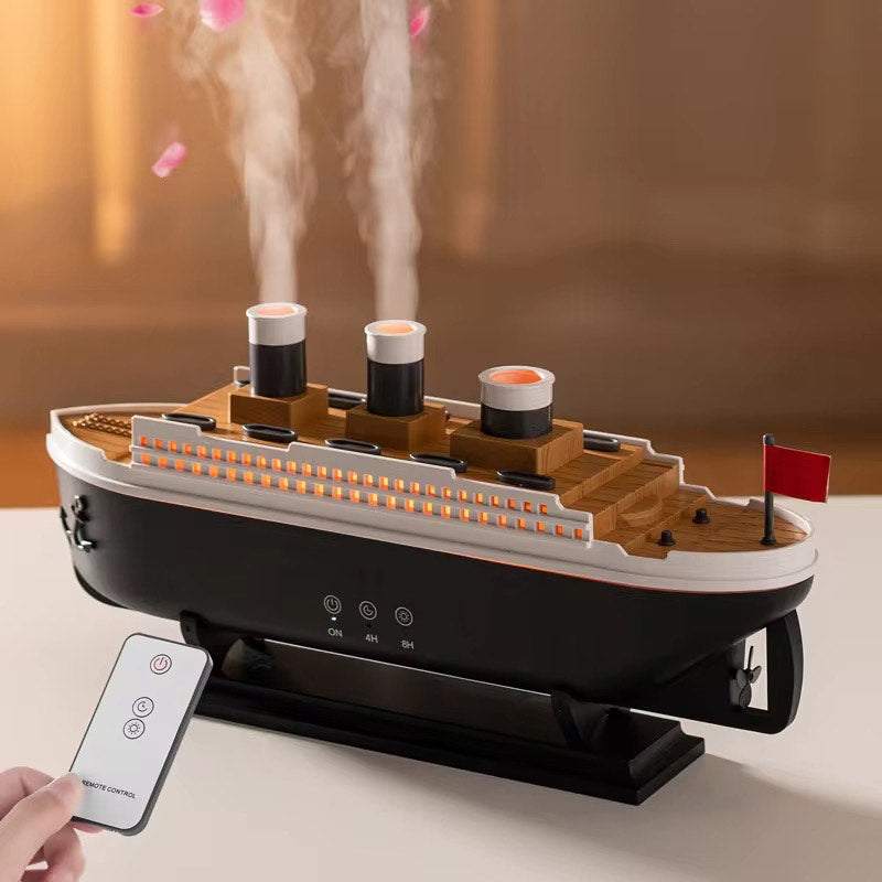 🚢 Titanic Humidifier & Essential Oil Diffuser – Aromatherapy