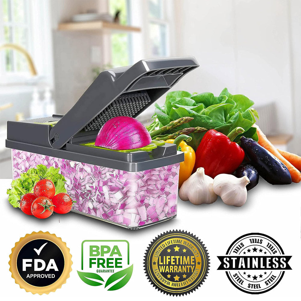 Multifunctional Vegetable Cutter Food Cutter Potato Cutter, Egg Separator Slicer