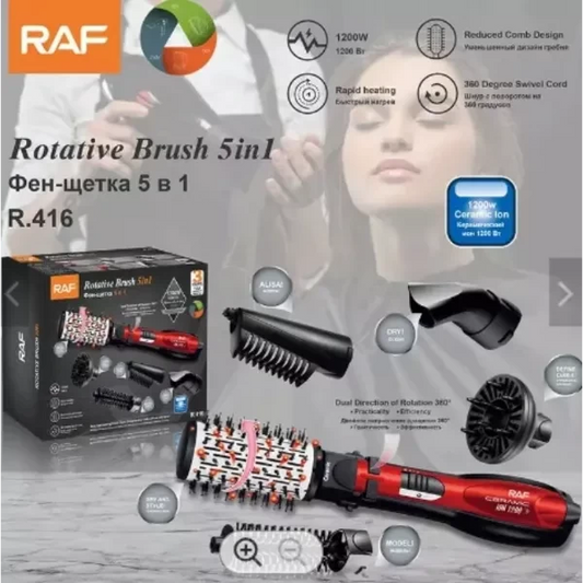 5 in 1 RAF Professional Hair Dryer High Pressure Professional Salon Blow Dryer 1200W R416