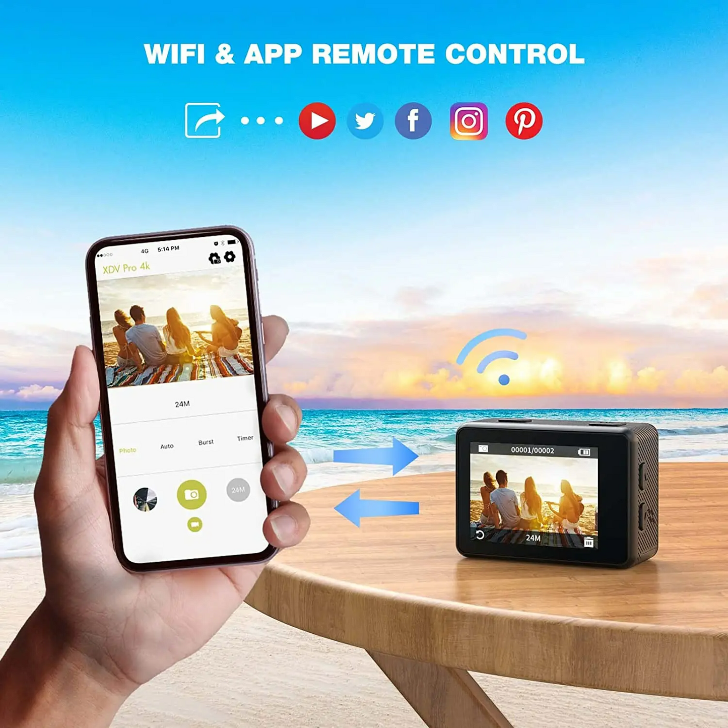 4K Action Camera With Sony IMX179 Sensor