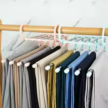 5-in-1 Foldable Clothes Hanger, Space-Saving Clothes Storage Solution