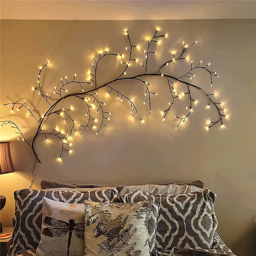 LED Tree Branch Lighted Indoor Home Decor Artificial Plants