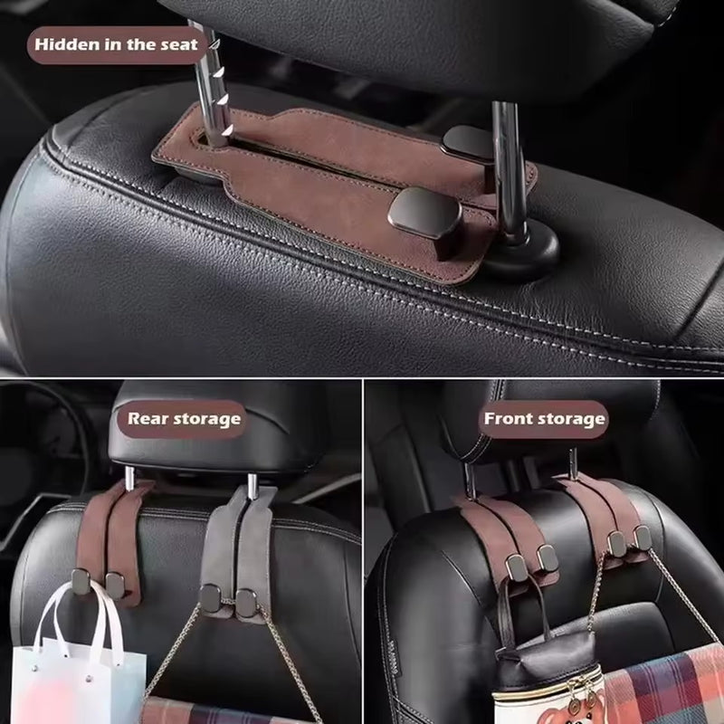 Leather Car Seat Hooks