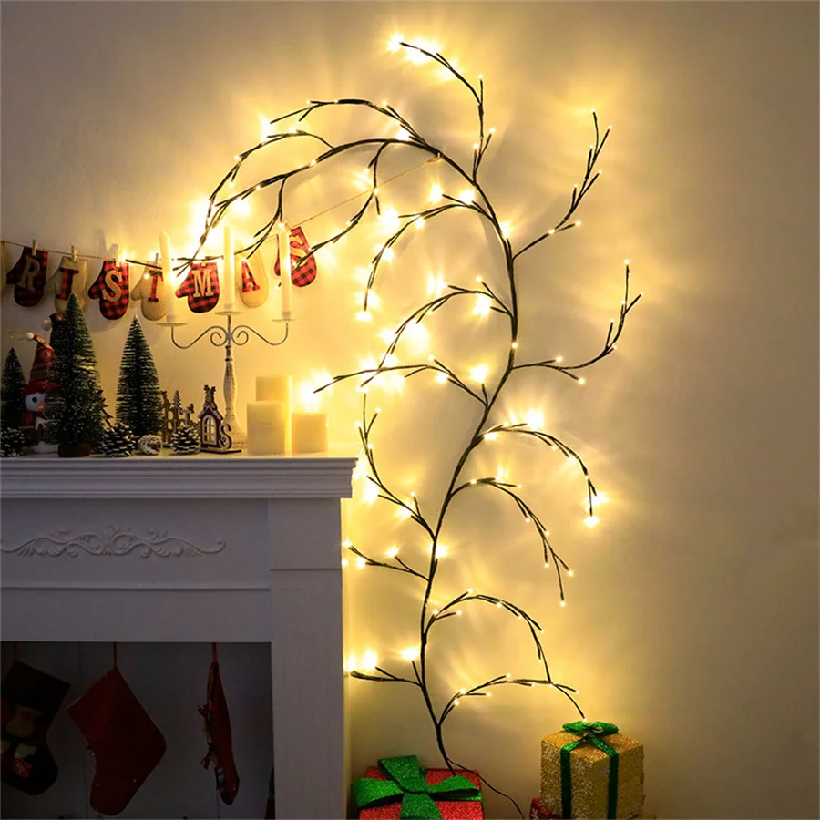 LED Tree Branch Lighted Indoor Home Decor Artificial Plants
