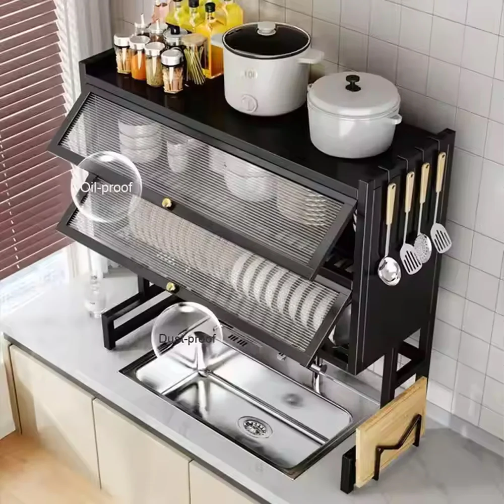 Sink Dish Rack, Space Saving & Multi-Functional Organizer