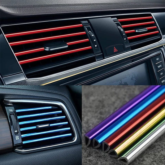 10pcs Car Air Conditioner Grill Decoration Strips Ac