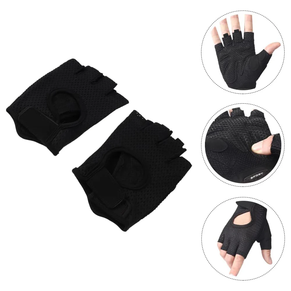 1 Pair Weight Lifting Gloves Full Palm Protection Workout