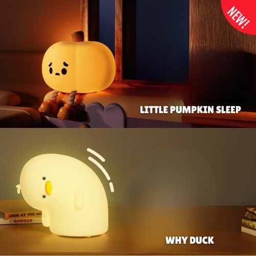 Night Light, Duck Lamp, Silicone Dimmable Nursery Nightlight, Rechargeable LED Bedside Lamp