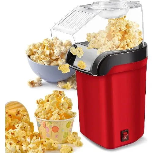 Minijoy Popcorn Maker Oil Free Popcorn Maker Hot Air Popping