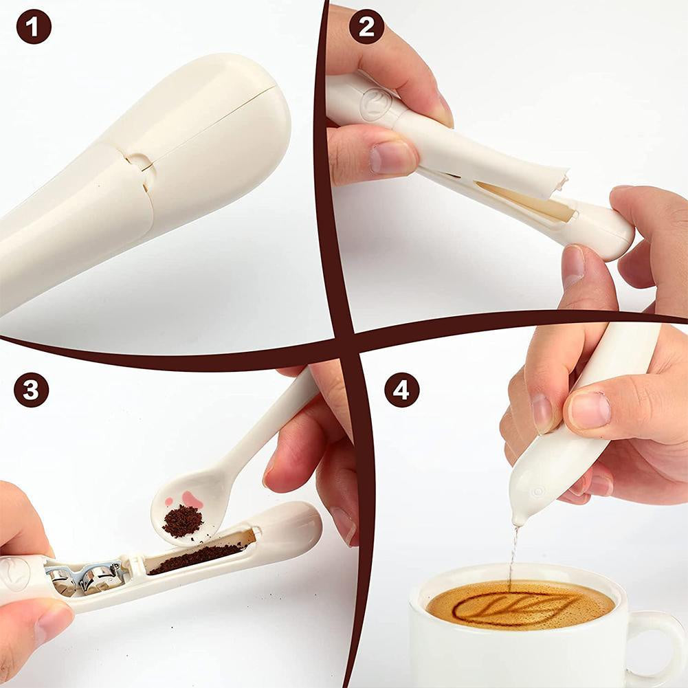 Spice Pen for Electrical Coffee Art for Latte