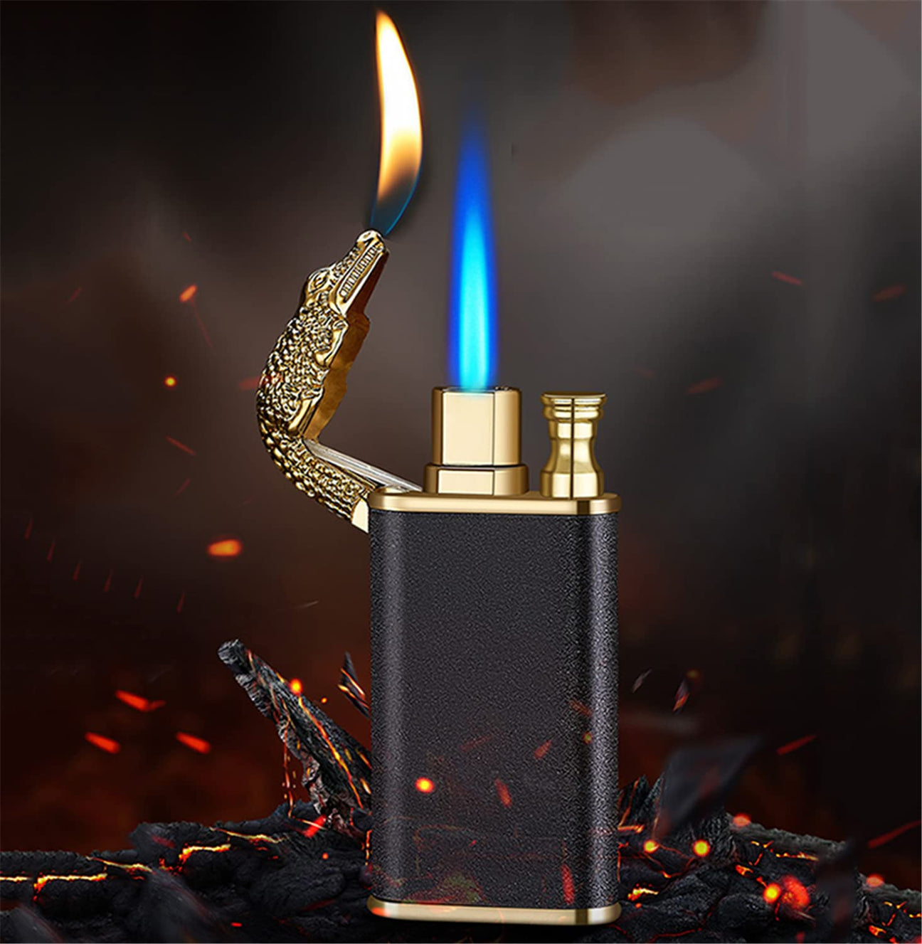 Crocodile Lighter Magic Double Flame Lighter