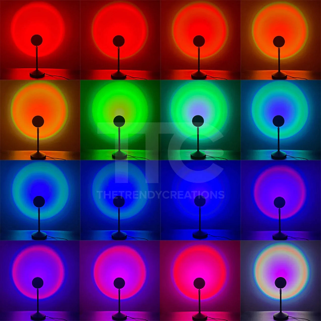 ERL_LB, Rgb Sunset Lamp With Remote Control