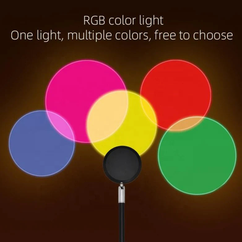 ERL_LB, Rgb Sunset Lamp With Remote Control