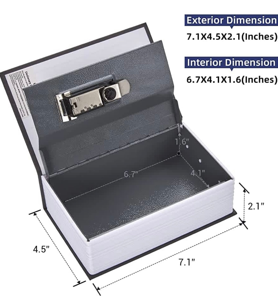 Dictionary Book Hidden Money Box
