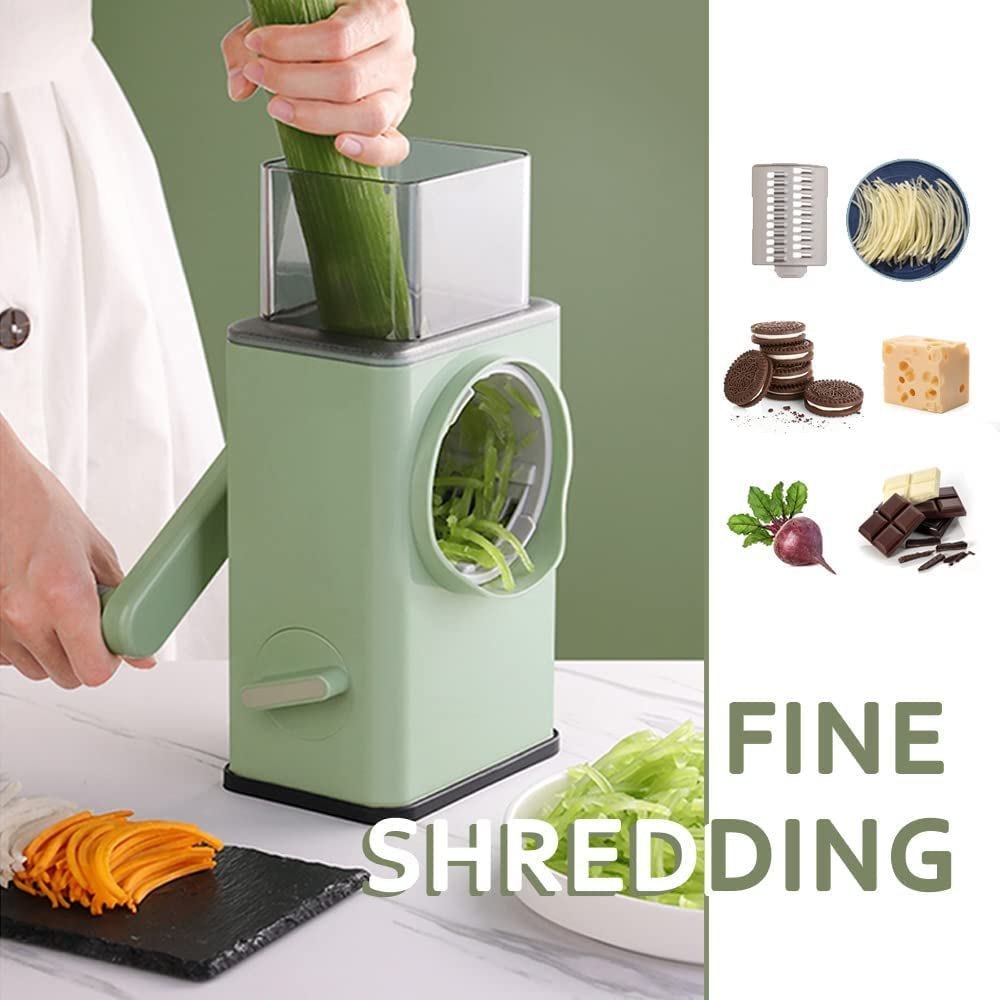 Multifunctional Rotary Vegetable Cutter 3 In 1 Shredder , slicer and grinder