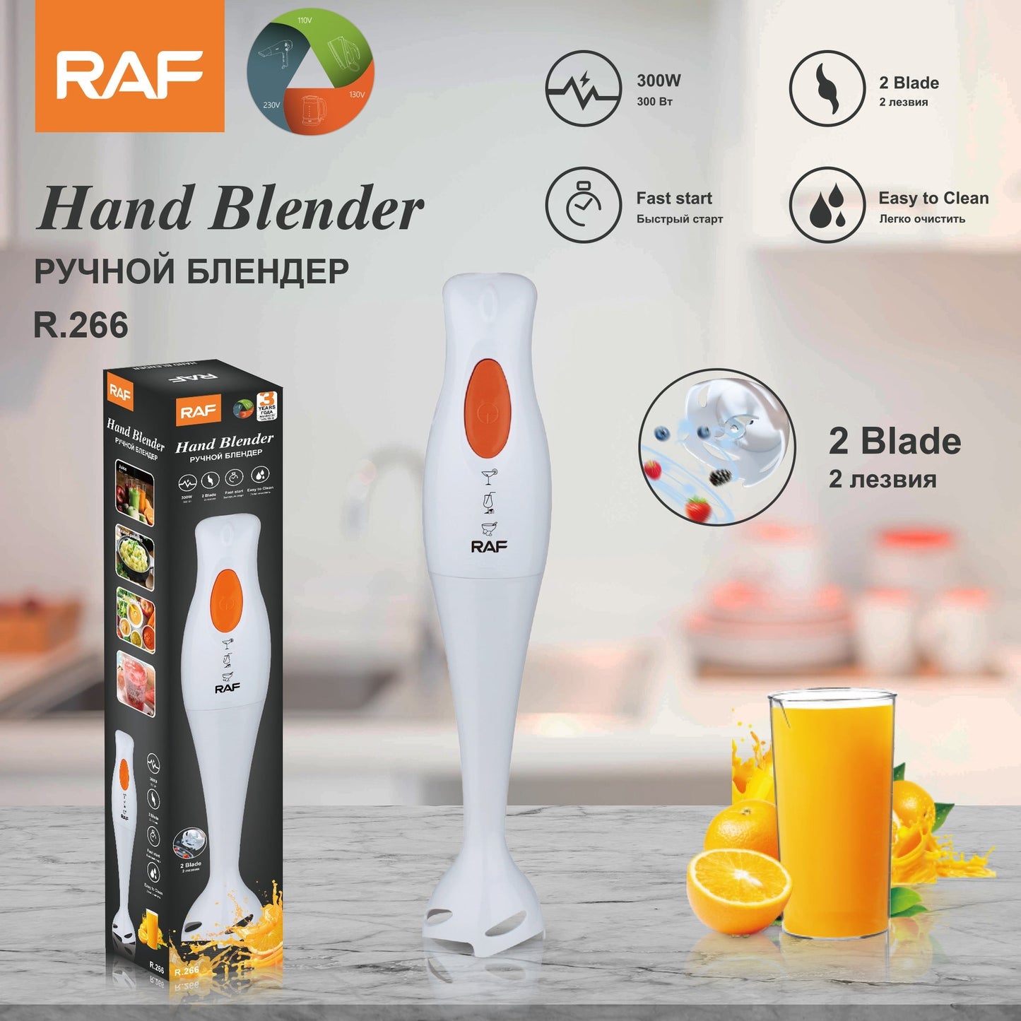 Raf Hand Blender 300W R255 R266