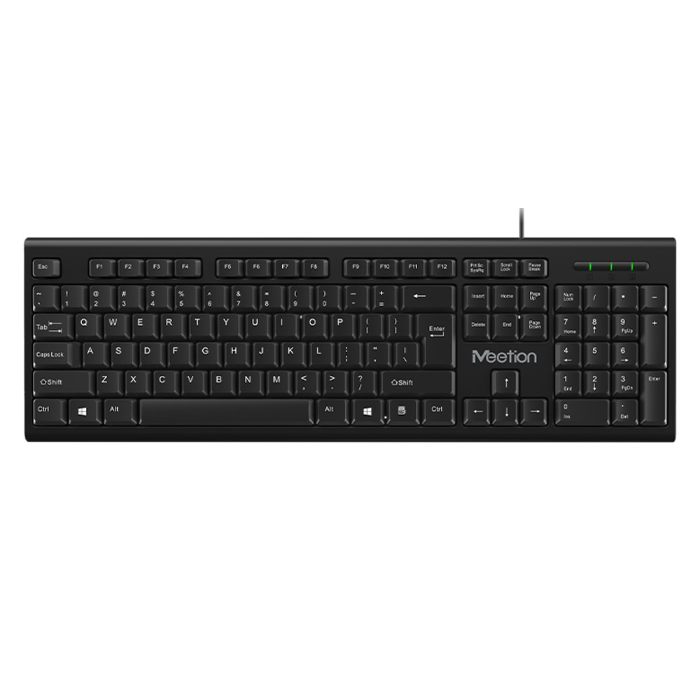 MEETION MT-C100 USB WIRED KEYBOARD AND MOUSE COMBO KIT FOR COMPUTER - BLACK