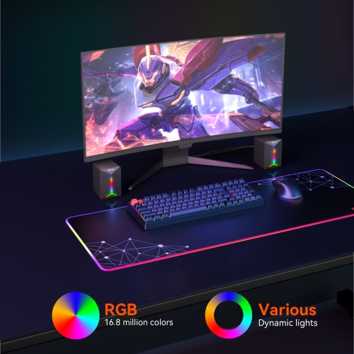 MEETION MT-SP2011 RGB Cool Computer 2.0 Game Speaker Audio Wired