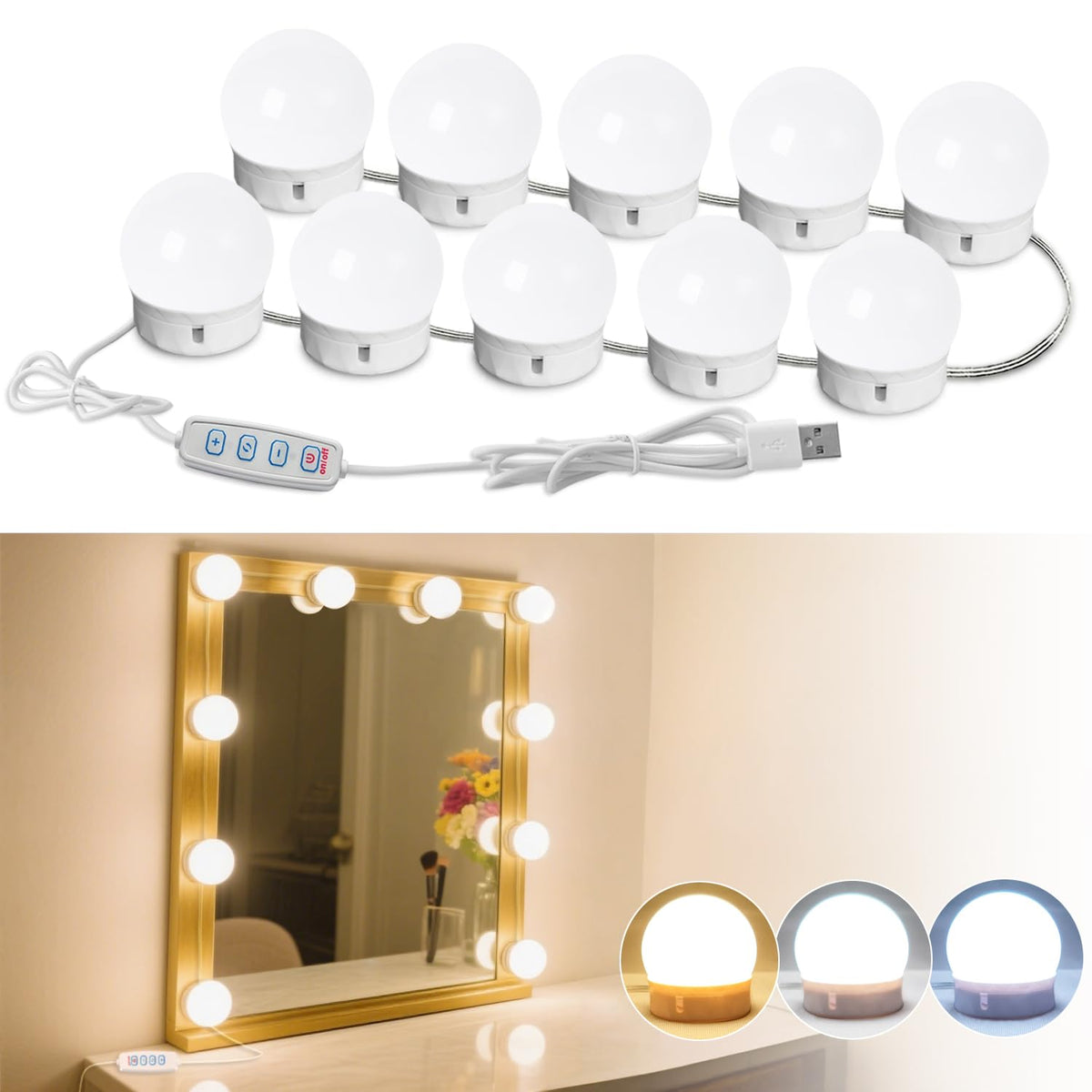 Vanity Mirror 10 bulb Led Light