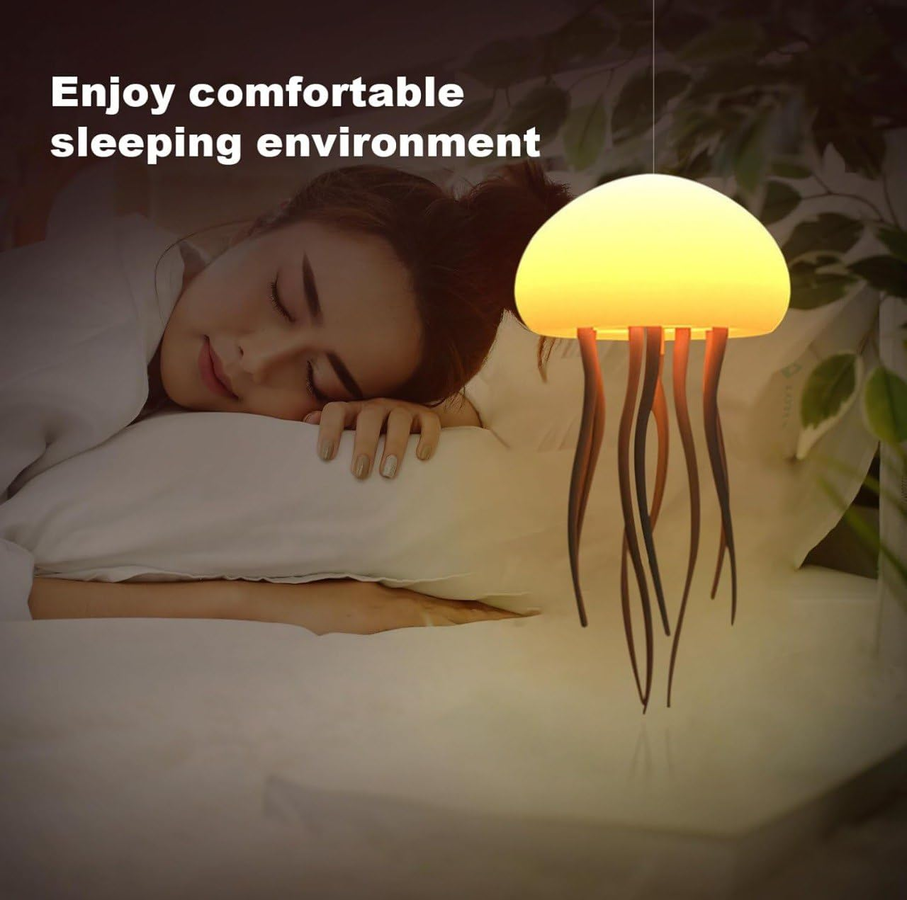 Rechargeable Jellyfish Mood Light Lamp