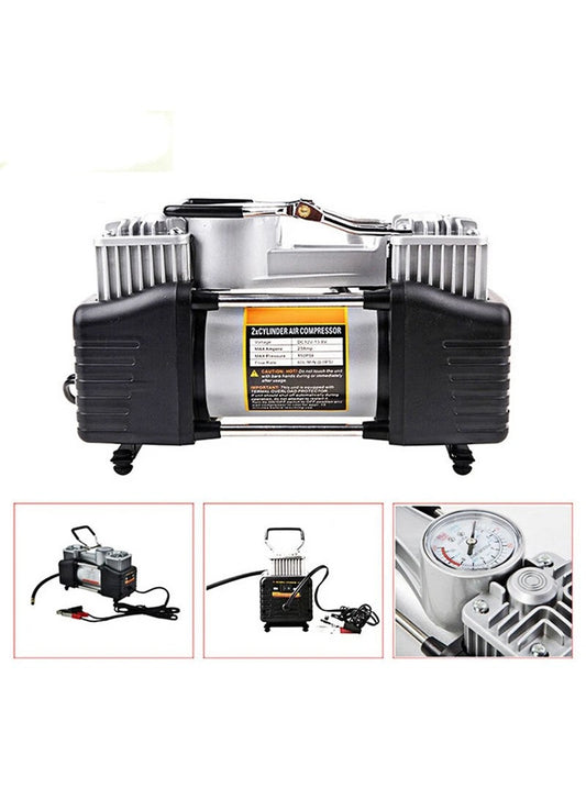 Portable Air Compressor Pump Tire Inflator with Digital Gauge, Heavy Duty Double Cylinder 12V Tire Pump 150 PSI