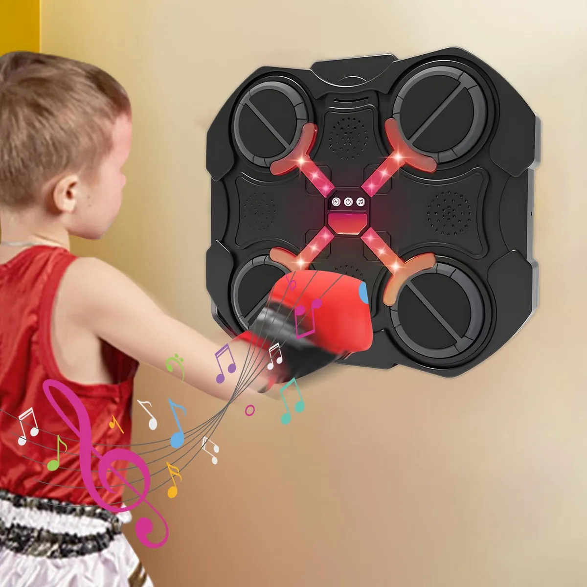 Music Boxing Machine Led Touch Screen Wireless Boxing Target