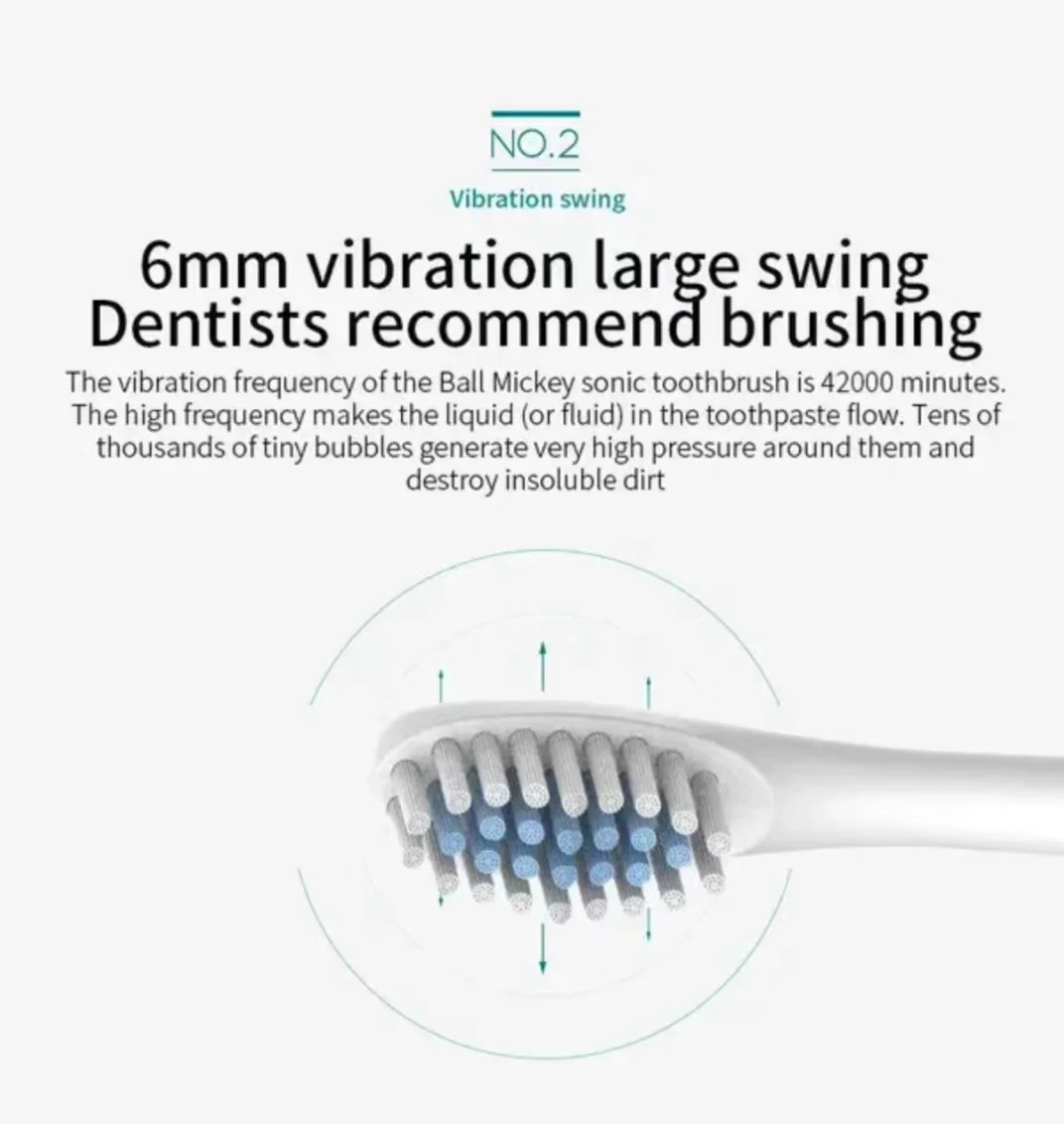 Sonic Electric Toothbrush, USB Rechargeable with 4 Brush Heads & 6 Modes | IPX7 Waterproof