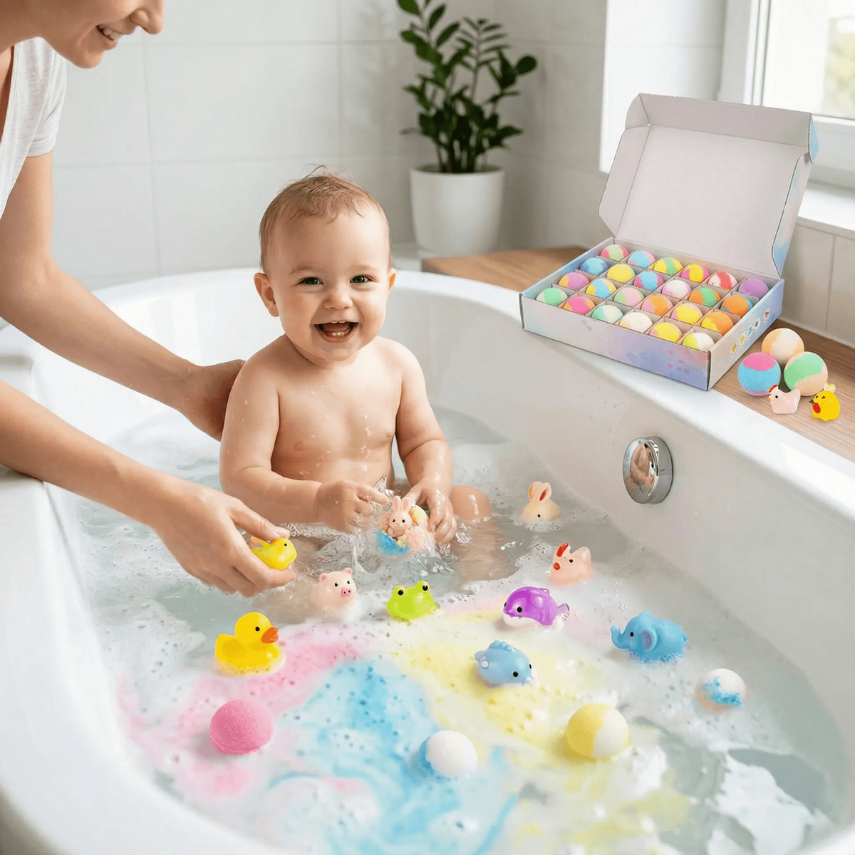 Children's Bath Bombs Balls with Surprise Toys – 15pcs