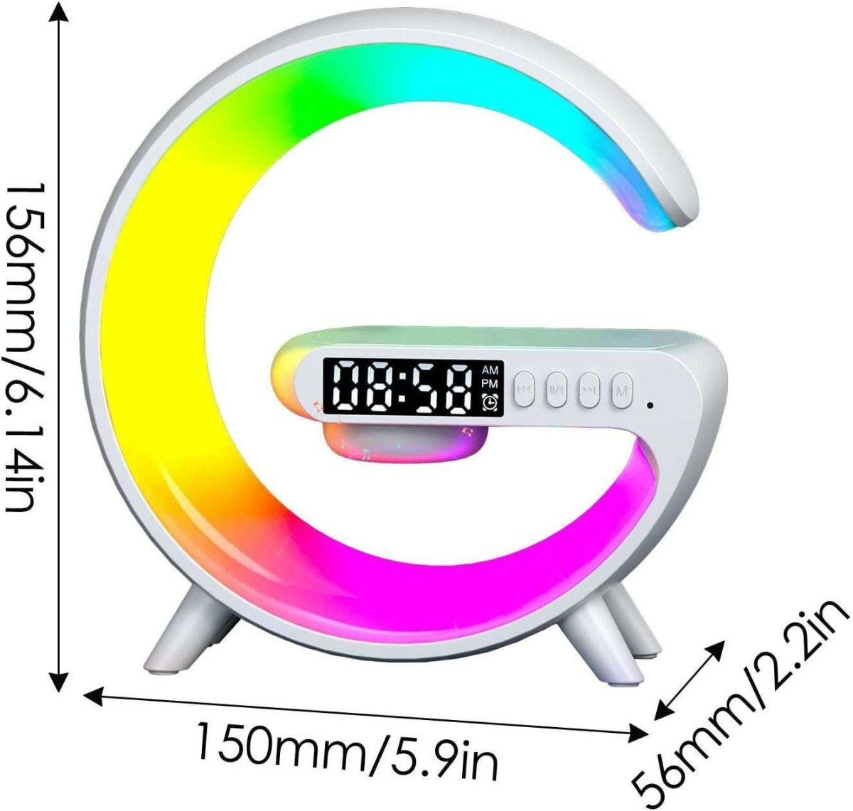 RGB Wireless Charger Night Light Smart Light Sound machine G63