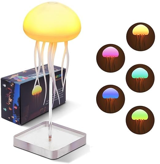 Rechargeable Jellyfish Mood Light Lamp
