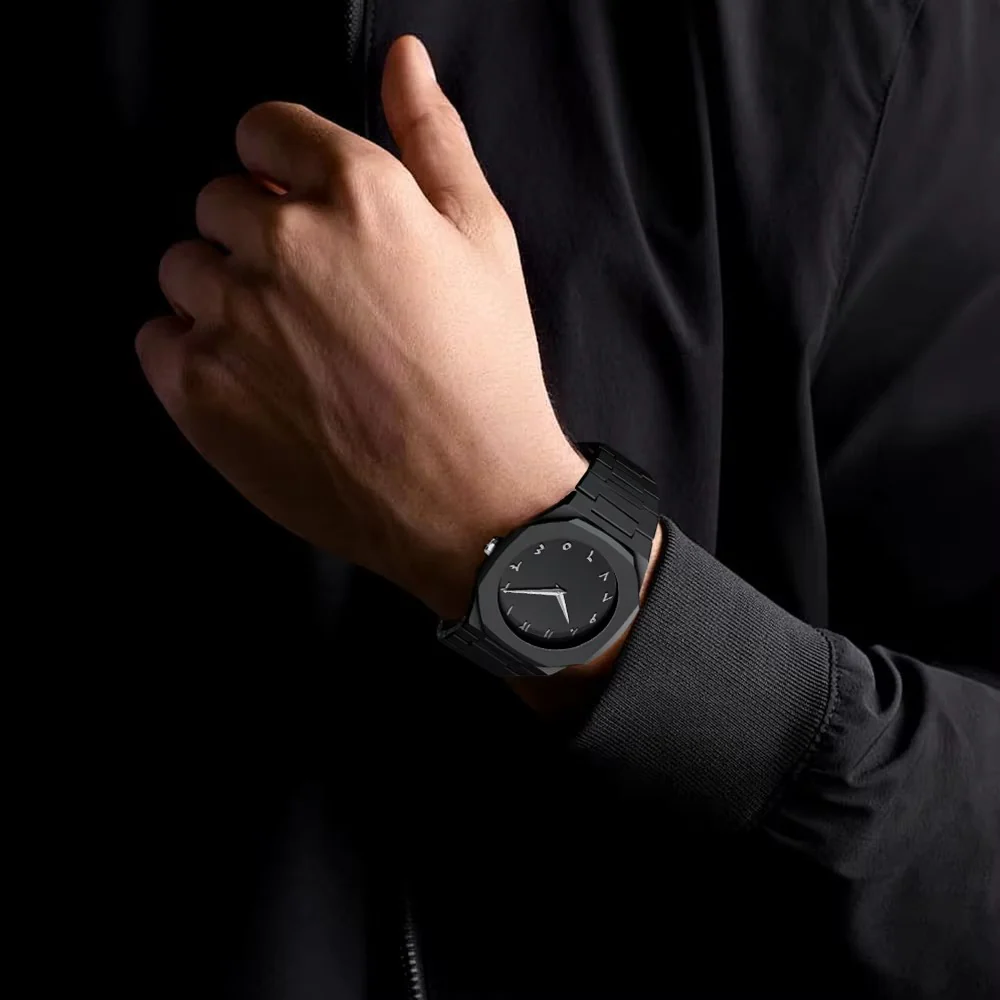 ORIGINAL  Germany Made Bold Black Watch Arabic Dial Quartz with 1 year warranty