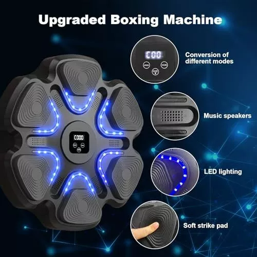 Smart Musical Boxing Machine BT Wall-Mounted Boxing Target