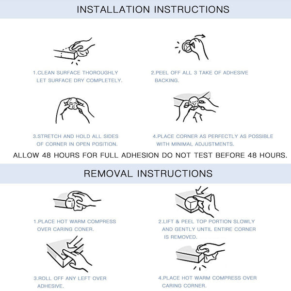 Baby Safety Silicone Protector Table Corner 4pcs