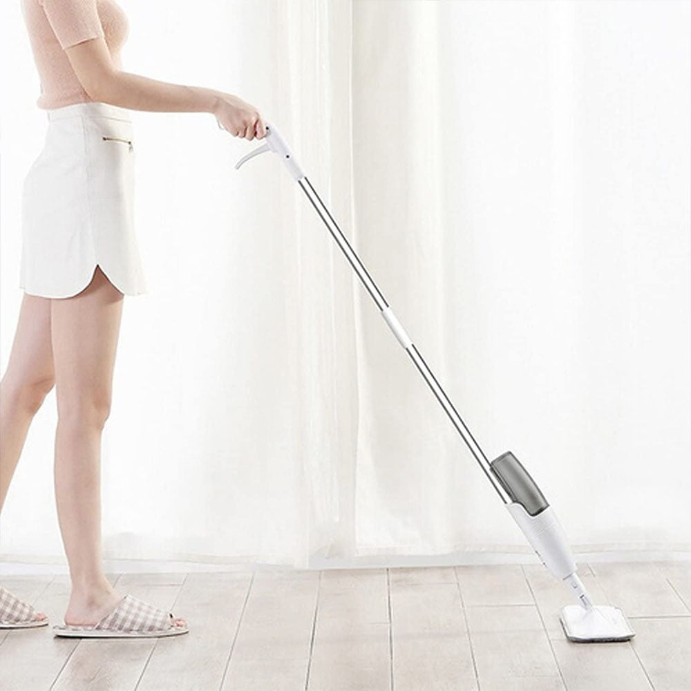 360° Microfiber Spray Mop – Flat, Multi-Surface Floor Cleaner with Refillable Bottle & Washable Pads
